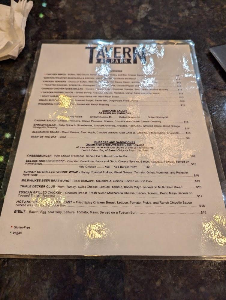 Allgauer's Bistro in the Park Menu image 2